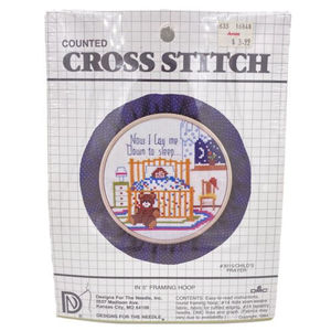 Vintage Child’s Prayer #3015 Cross Stitch Kit Designs for the Needle W/ 5” Hoop